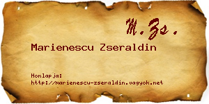 Marienescu Zseraldin névjegykártya